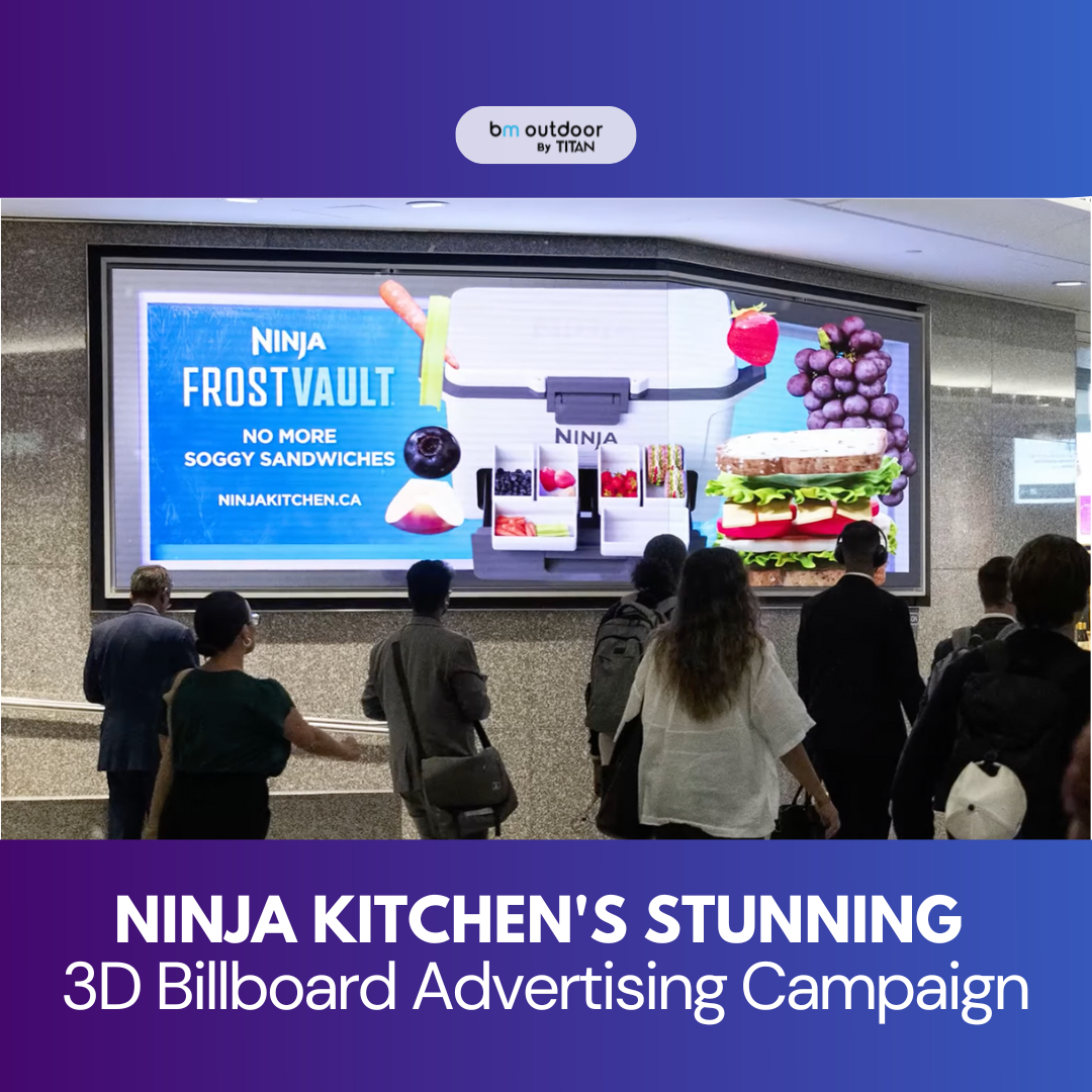 Ninja Kitchen's 3D Billboard Revolutionizes Outdoor Advertising